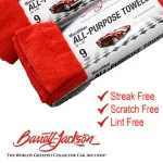 Barrett-Jackson All-Purpose Microfiber Detailing Towel Kit, 9-Pack (Red/Light Gray/Dark Gray) thumbnail 3