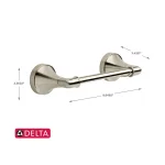 Delta Phoebe Pivoting Double Post Toilet Paper Holder in Brushed Nickel thumbnail 7