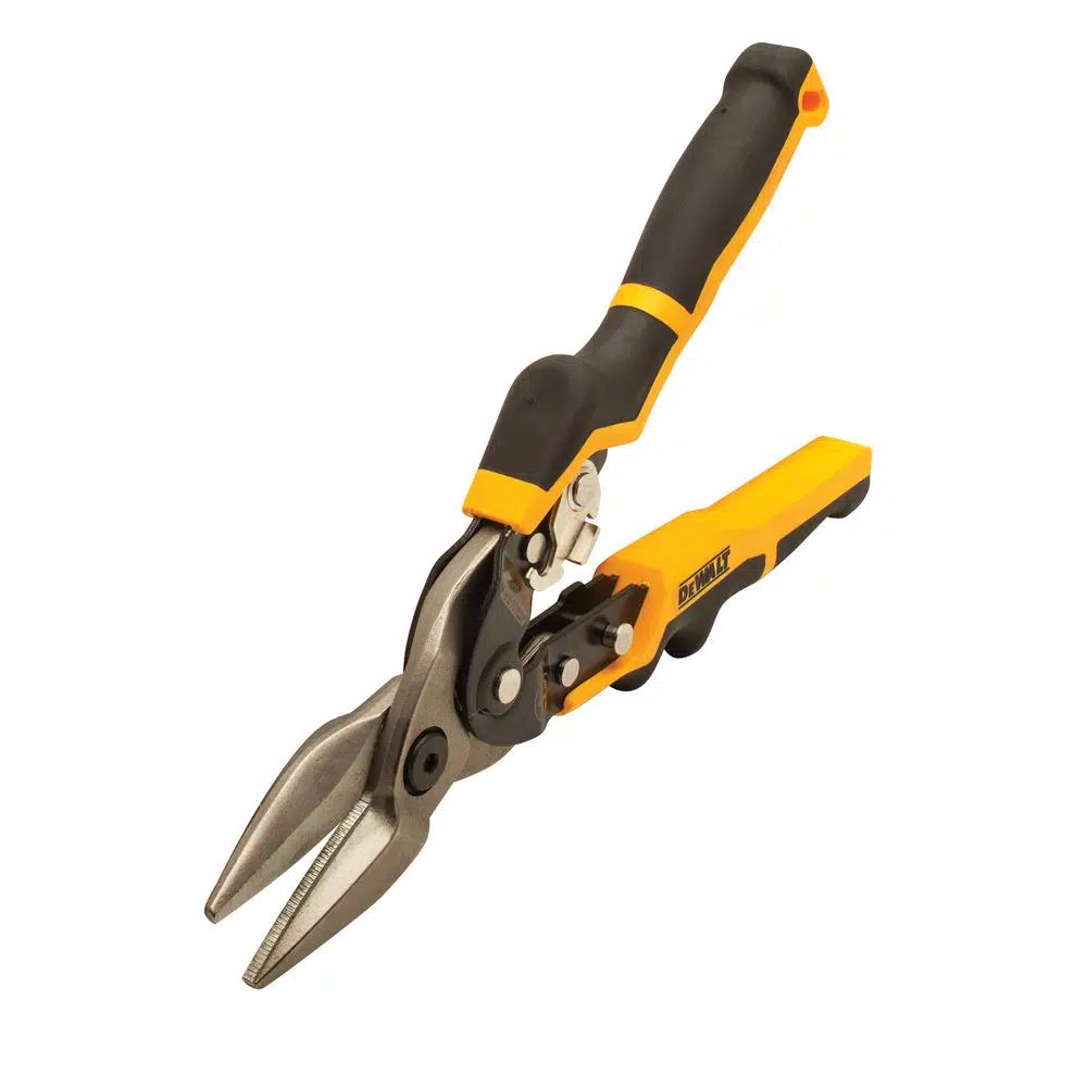 DEWALT 10.1 in. Straight-Cut Aviation Snip with Ergo Design