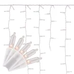 Home Accents Holiday 300 Light Clear Icicle High Density Plus Heavy Duty String Lights, White Incandescent (Set of 2) thumbnail 1