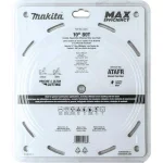 Makita 10 in. 80T Carbide-Tipped Max Efficiency Miter Saw Blade thumbnail 8