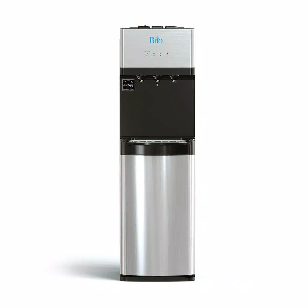 Brio Bottleless Water Cooler Dispenser, Stainless Steel, Hot & Cold, Self-Cleaning UV Light