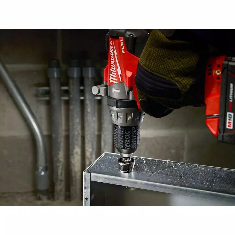 Milwaukee 7/8 in. #7 Step Drill Bit, Black Oxide, 3-Flat Shank