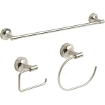 Franklin Brass Voisin 3-Piece Brushed Nickel Bath Hardware Set thumbnail 1