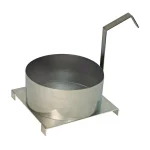 Paragon 6 in. Stainless Steel Funnel Cake Mold Ring with Base Plate thumbnail 1