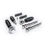 Husky 46-Piece Stubby Ratchet and Socket Set with 1/4 in. and 3/8 in. Dual Drive Ratchet thumbnail 1
