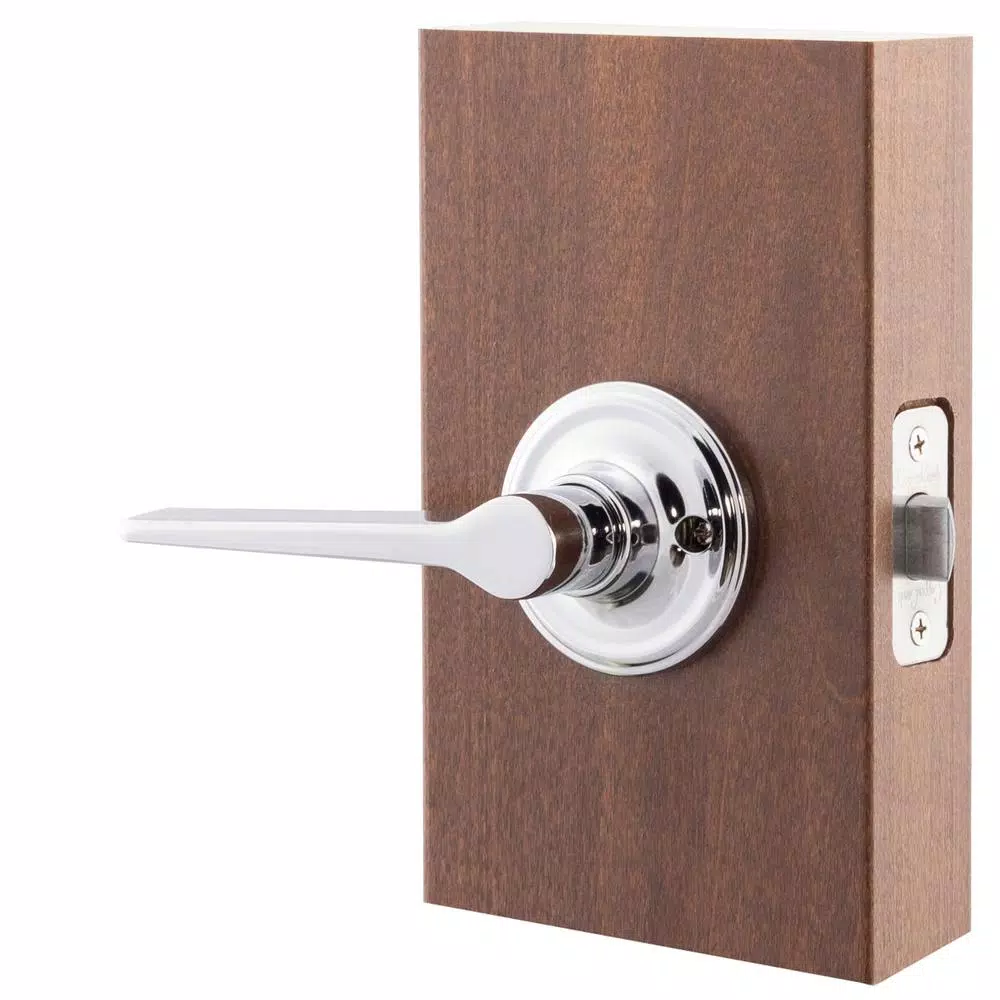 Copper Creek Zane Contemporary Polished Stainless Steel Passage Door Lever
