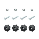 POWERTEC 7-Star T-Track Knob Kit with 5/16 in.-18 Bolts and Washers, Set of 4 thumbnail 1