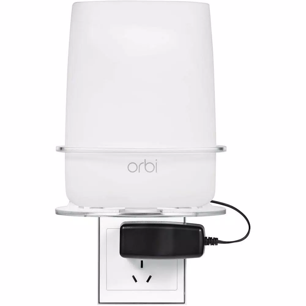 Wasserstein Wall Mount for NETGEAR Orbi Mesh Wi-Fi System, Durable Metal Bracket (1-Pack)
