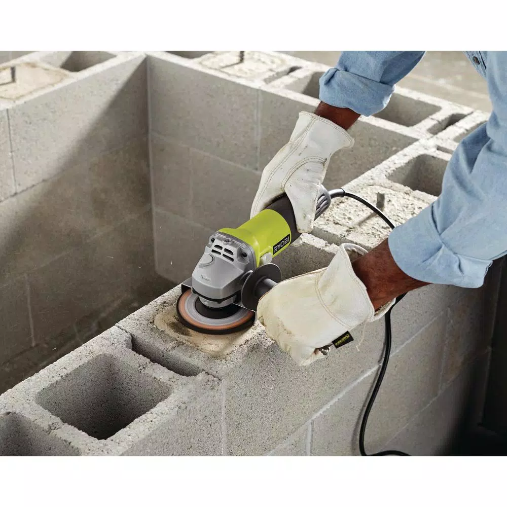 RYOBI 5.5 Amp Corded 4-1/2 in. Angle Grinder, 11,000 RPM