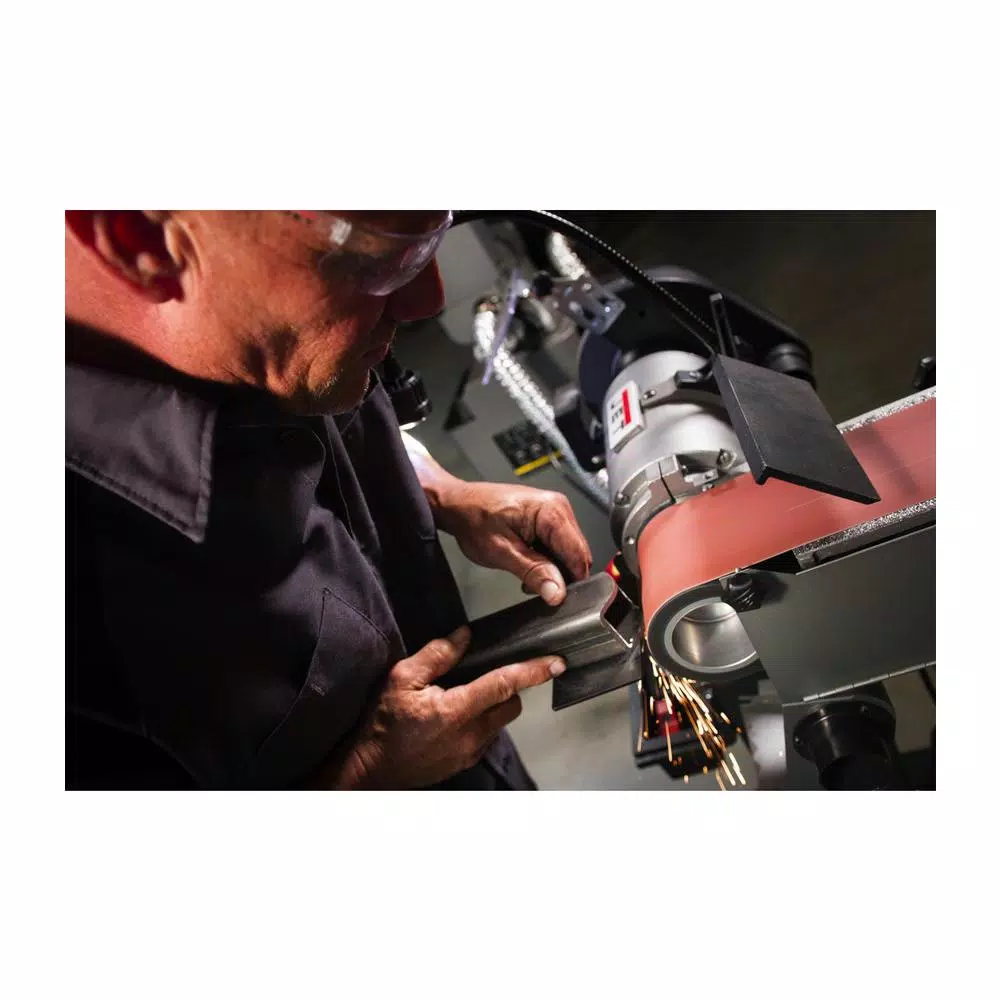 Jet IBGB-436 8 in. Industrial Combination Grinder and 4 in. x 36 in. Belt Sander, 1 HP, 115 V