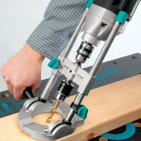 Wolfcraft Wolf Craft Multi-Angle Drill Guide with 3/8 in. Chuck and Cast Aluminum Base