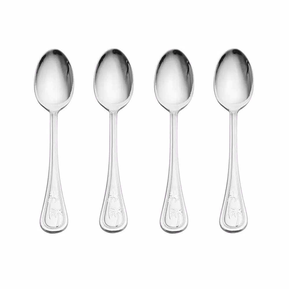 Towle Living Towle Palm Breeze 18/0 Stainless Steel Demi Spoons, Set of 4