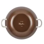 Ayesha Curry Ayesha Home Collection 14 in. Porcelain Enamel Nonstick Aluminum Wok, Brown Sugar thumbnail 3