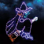 HOLIDYNAMICS HOLIDAY LIGHTING SOLUTIONS Holidynamics 46 in. LED Flying Witch Halloween Yard Decoration thumbnail 1