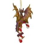 Design Toscano Cane and Abel the Dragon 2017 Holiday Ornament, 5 in. Resin Collectible thumbnail 4