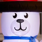 Home Accents Holiday 9 ft Giant LED Polar Bear Airblown Inflatable Christmas Decoration thumbnail 4