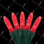 Wintergreen Lighting 48 in. x 72 in. 100-Light M5 Red LED Net Light Set thumbnail 1