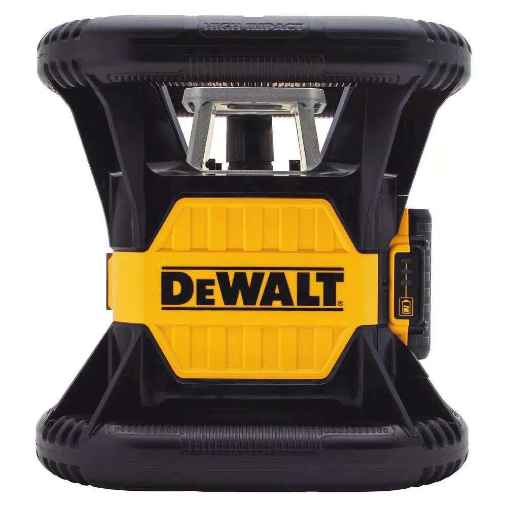 DEWALT 20V MAX Green Beam Self-Leveling Rotary Laser Level Kit with (3) 2Ah Batteries & TSTAK Case