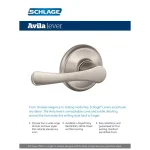 Schlage Avila Satin Nickel Passage Door Lever for Hall and Closet Doors thumbnail 2