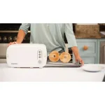 BergHOFF Seren 3-Slice White Wide Slot Toaster with Crumb Tray and Side Loading Design thumbnail 6