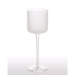 Abigails White Night Frosted Wine Glass Set, 4-Piece Matte Glassware Collection thumbnail 1