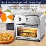 Boyel Living 11 Qt. Silver Stainless Steel Air Fryer with 4 Accessories, 1500W, Temperature & Time Control thumbnail 7