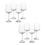 Home Decorators Collection Genoa Lead-Free Crystal White Wine Glasses, 15.5 fl. oz. (Set of 8) thumbnail 5