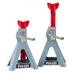 Pro-Lift 3.5-Ton High Lift Ratcheting Jack Stands, 7000 lb Capacity, Grey thumbnail 1