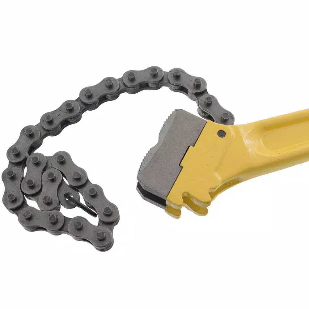 Steel Dragon Tools 18 in. Chain Pipe Wrench with Forged I-Beam Handle
