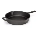 Ecolution Farmhouse 9.5 in. Cast Iron Frying Pan, Pre-Seasoned Black thumbnail 1