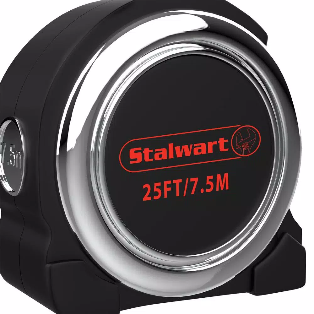 Stalwart 25 ft. Retractable Tape Measure, 4-Pack