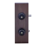 Copper Creek Colonial Black Entry Door Knob with Single Cylinder Deadbolt Lockset Combo Pack thumbnail 2