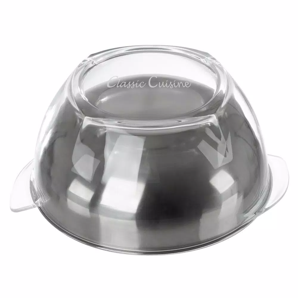 Classic Cuisine 5-Piece Salad Bowl Serving Set with Ice Chamber and Utensils
