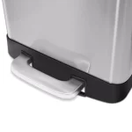 Innovaze 1.6 Gal. Brushed Stainless Steel Rectangular Step-On Trash Can with Fingerprint-Free Finish thumbnail 5