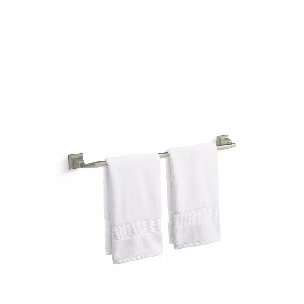 KOHLER Kallan 24 in. Single Towel Bar in Vibrant Brushed Nickel