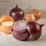 Hutzler Classic Food Savers 4-Piece Set - Onion, Tomato, and Garlic Storage Containers thumbnail 5