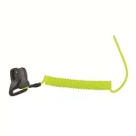 Ergodyne Squids 3158 Lime Coil Hard Hat Lanyard with Double Lock Buckle thumbnail 1