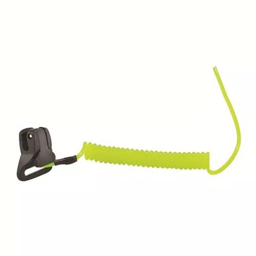 Ergodyne Squids 3158 Lime Coil Hard Hat Lanyard with Double Lock Buckle