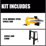 DEWALT 20 in. Variable-Speed Corded Scroll Saw with Bonus Stand thumbnail 2