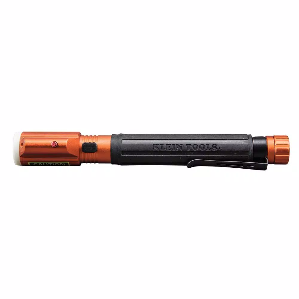 Klein Tools Inspection Penlight with Laser, 45 Lumens, LED, Orange/Black