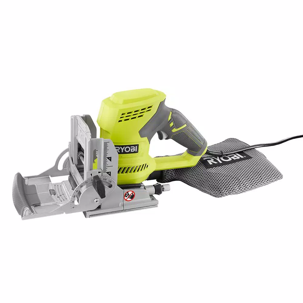 RYOBI 6 Amp Corded Biscuit Joiner Kit with Dust Collection Bag