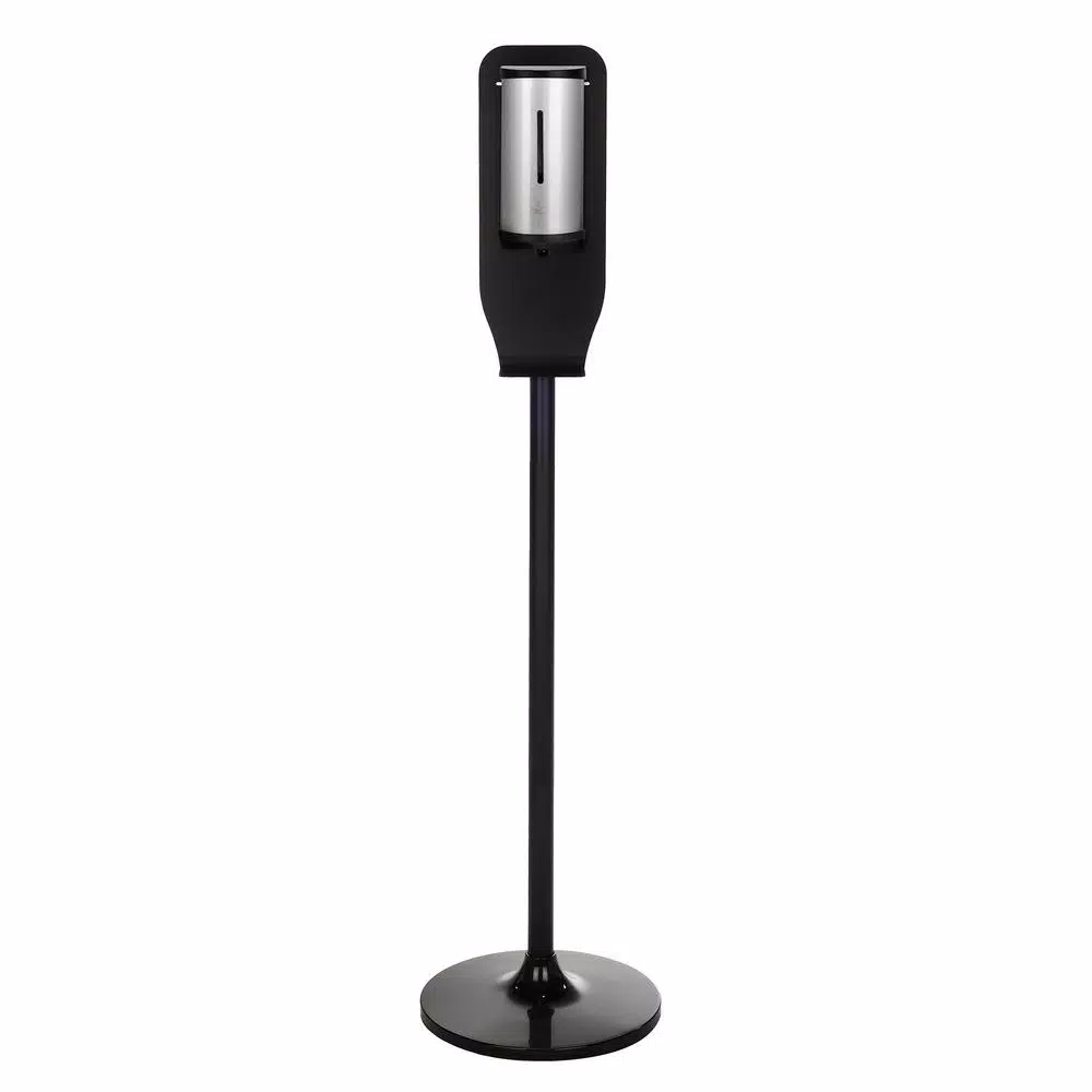 Alpine Industries 800ml Automatic Stainless Steel Gel Sanitizer & Soap Dispenser with Floor Stand