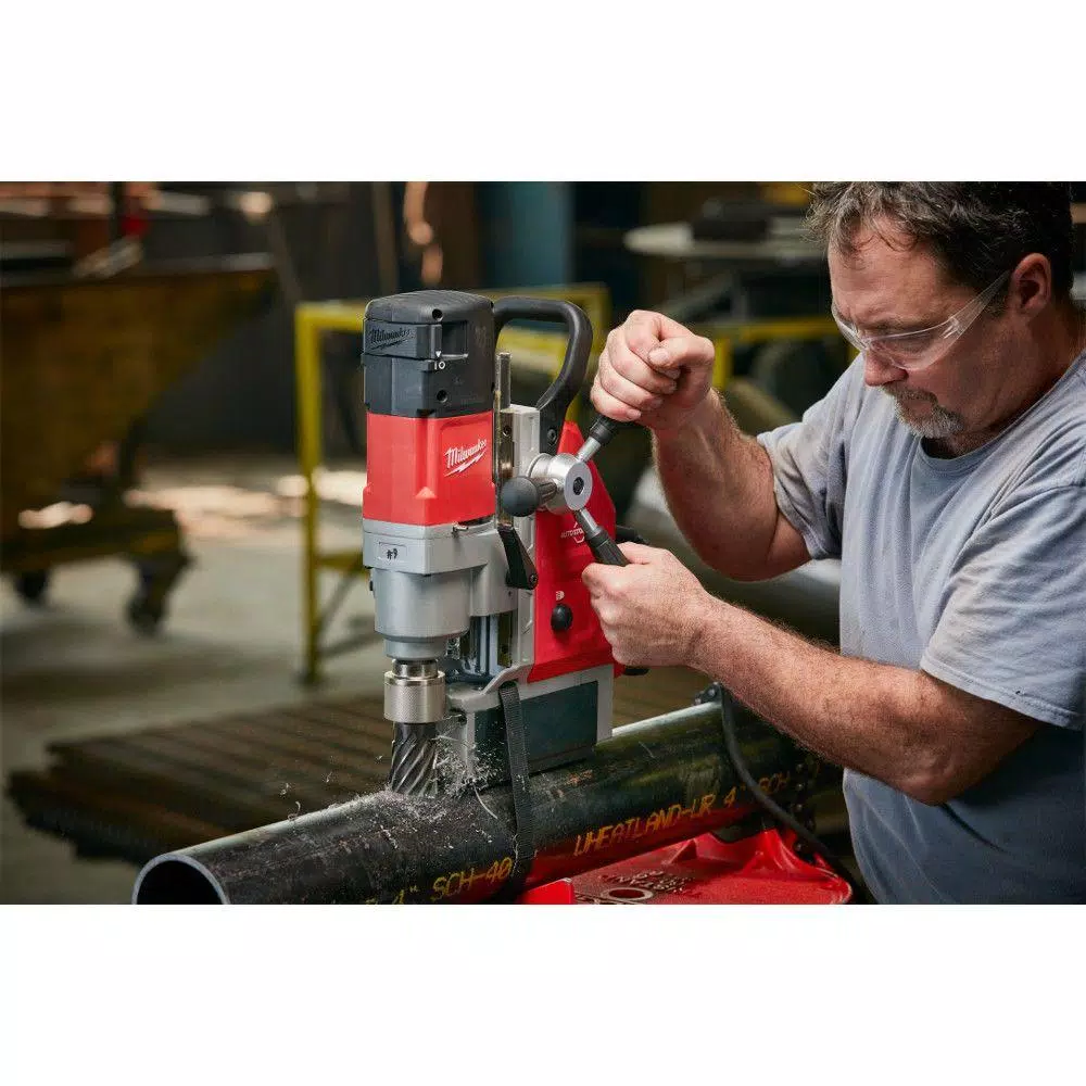 Milwaukee 13 Amp 1-5/8 in. Magnetic Drill Kit with 2-Speed Gearbox
