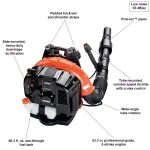 ECHO PB-760LNT 63.3 cc Gas Backpack Leaf Blower, 535 CFM, 214 MPH thumbnail 2