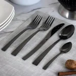 MegaChef Baily 20-Piece Black Stainless Steel Flatware Set, Service for 4 thumbnail 3