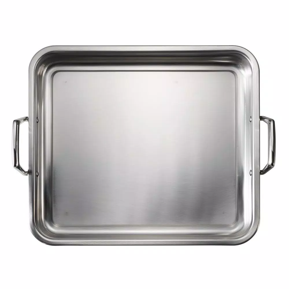 Tramontina Gourmet Prima 9.5 Qt. Stainless Steel Roasting Pan with Basting Grill
