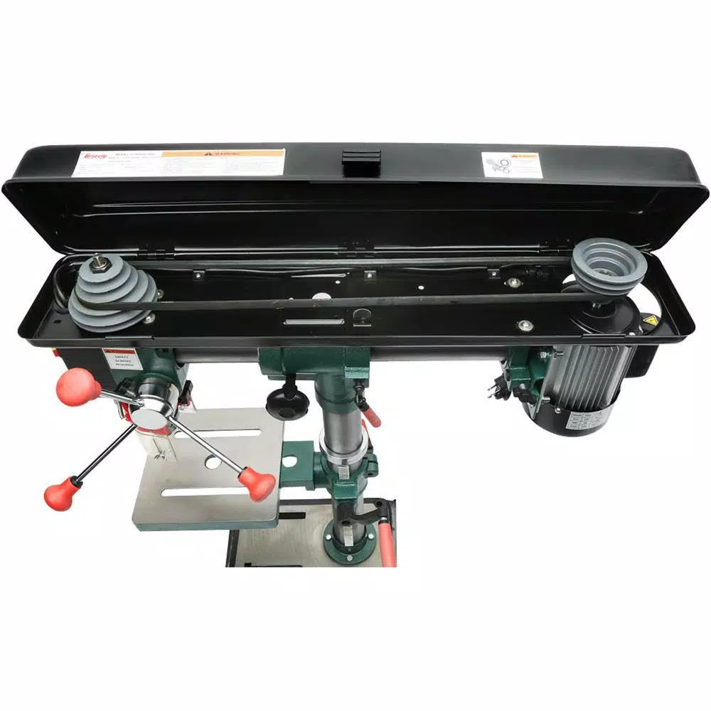 Grizzly Industrial 5-Speed Bench-Top Radial Drill Press with 1/2 in. Chuck and 1/2 HP Motor