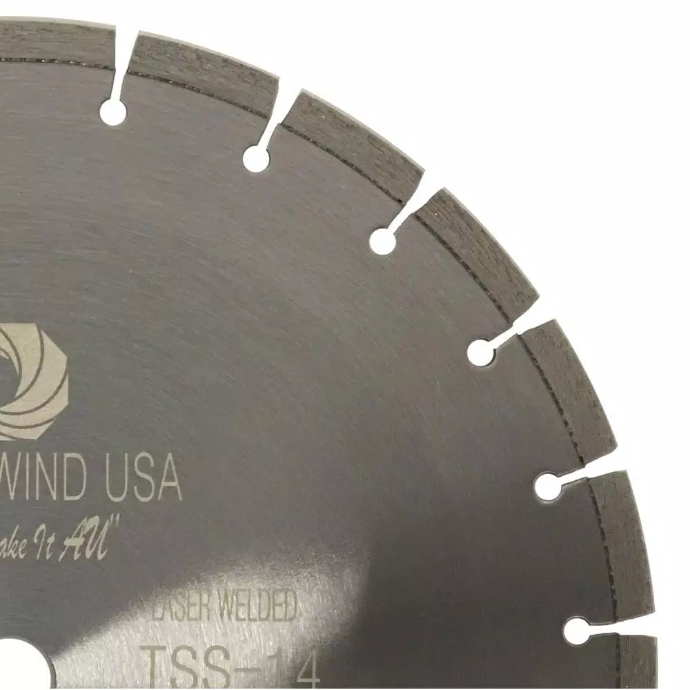 Whirlwind USA 14 in. Segmented Laser Welded Diamond Blade for Concrete, Stone, and Masonry