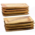 Acaciaware 8-Piece Acacia Hardwood Appetizer and Cheese Serving Tray Set thumbnail 1